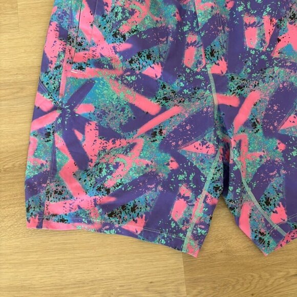 Birddogs Boomstick Men’s XL Colorful 90s Style Graffiti Paint Athletic Short - Picture 3 of 9